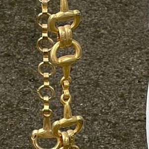 Vintage metal gold chain belt